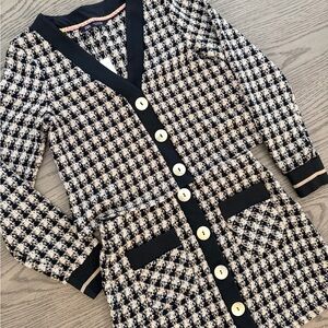 Zara Black and Cream Houndstooth Co-Ord